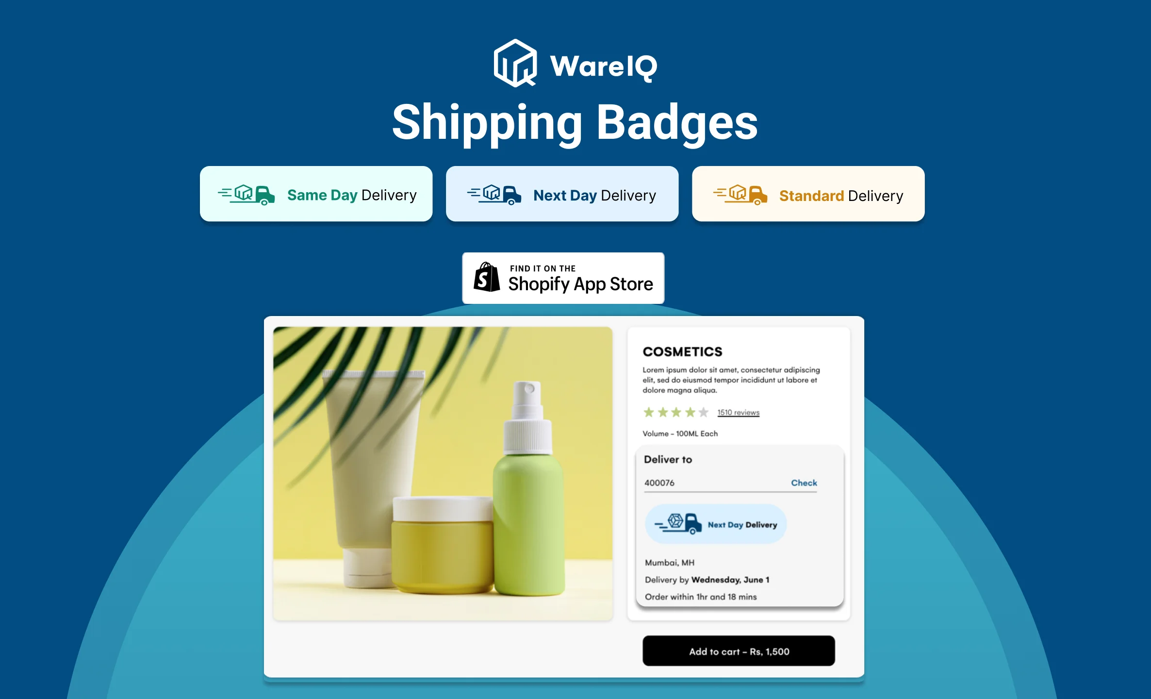 New Product Launch: WareIQ Shipping Badges