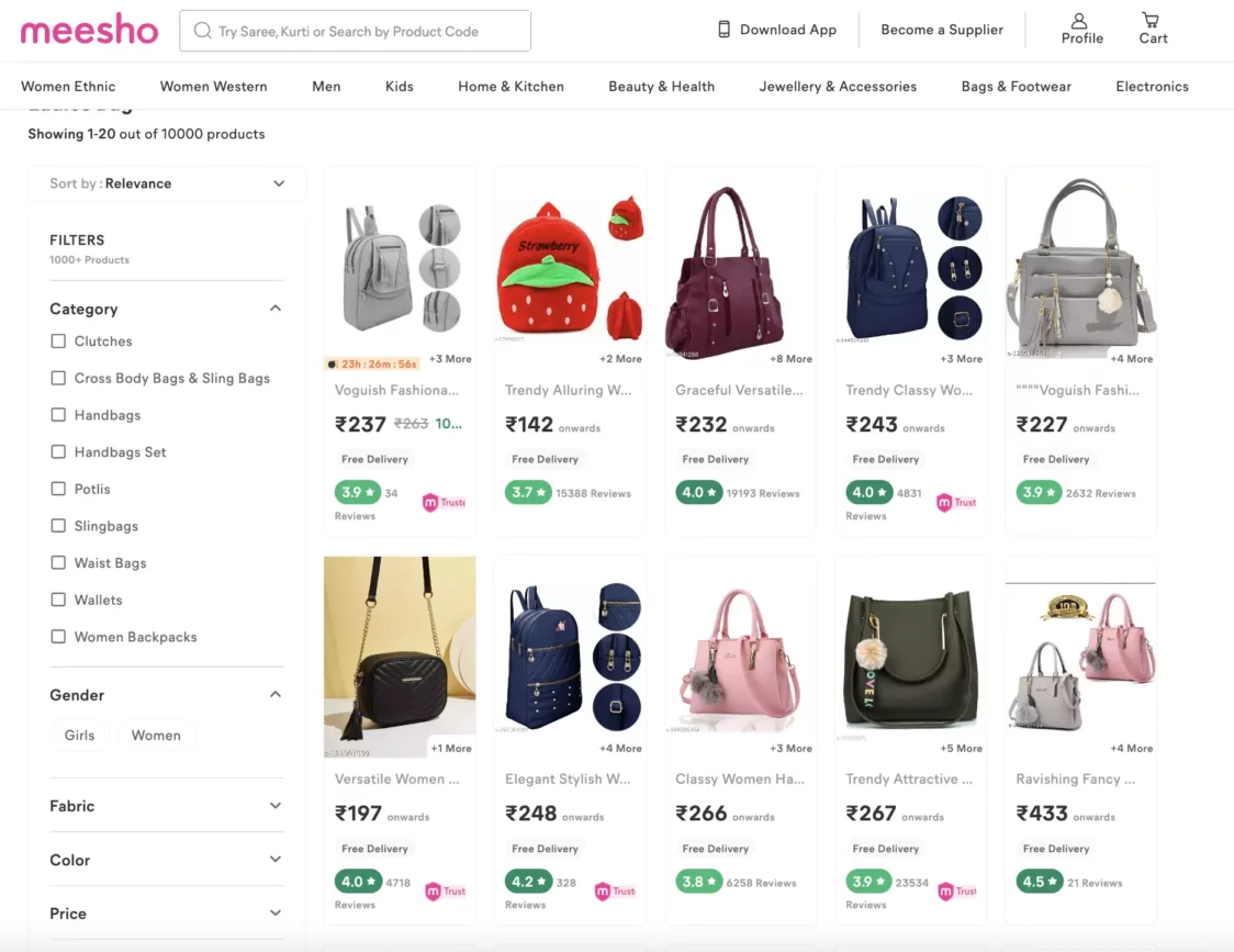 Improving catalogue & product discovery for resellers on Meesho